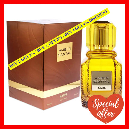 Amber Santal By Ajmal For Women - 3.4 Oz Edp Spray