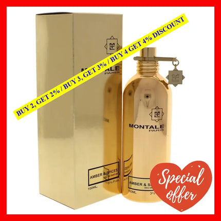 Amber & Spices By Montale For Unisex - 3.4 Oz Edp Spray