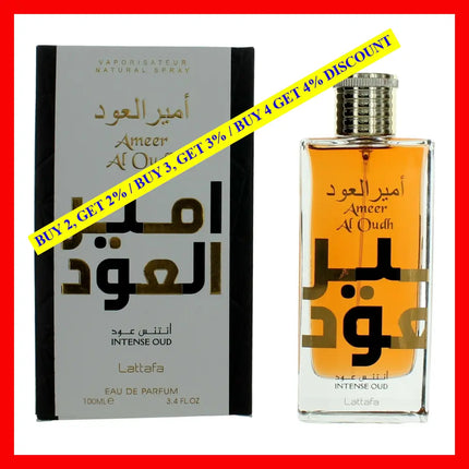 Ameer Al Oudh Intense Oud By Lattafa 3.4 Oz Eau De Parfum Spray For Unisex