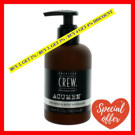 American Crew Acumen By 6.4 Oz 24H Hand & Body Lotion