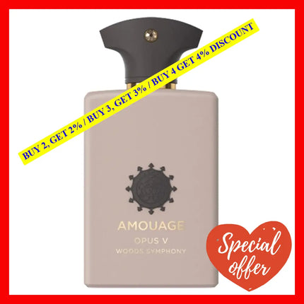 Amouage Opus V Woods Symphony Eau De Parfumand Unisex 3.4 Oz / 100 Ml