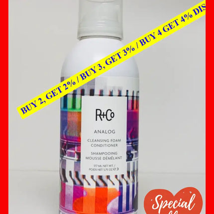 Analog Cleansing Foam Conditioner By R+Co For Unisex - 5.75 Oz