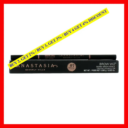 Anastasia Brow Wiz By Beverly Hills.003 Oz Skinny Pencil - Soft Brown