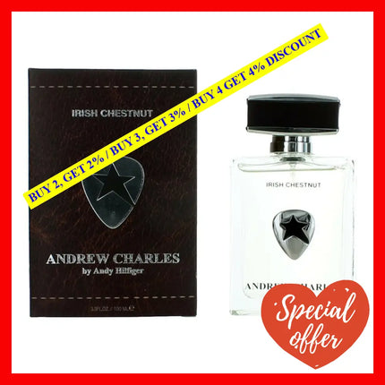 Andrew Charles Irish Chestnut By Andy Hilfiger 3.3 Oz Eau De Toilette Spray For Men