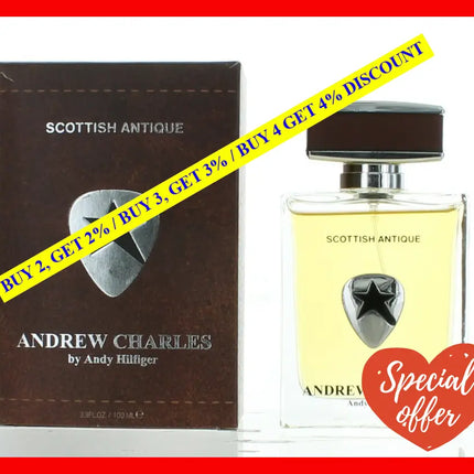 Andrew Charles Scottish Antique By Andy Hilfiger 3.3 Oz Eau De Toilette Spray For Men