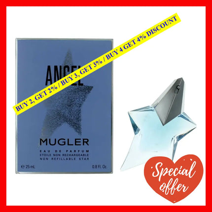 Angel By Thierry Mugler.8 Oz Eau De Parfum Spray For Women