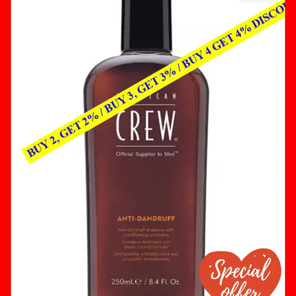 Anti-Dandruff Sebum Control Shampoo By American Crew For Men - 8.4 Oz