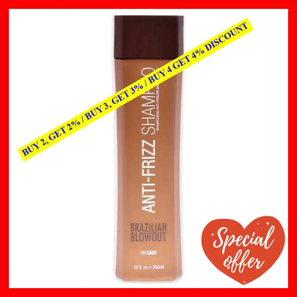 Anti Frizz Shampoo By Brazilian Blowout For Unisex - 12 Oz