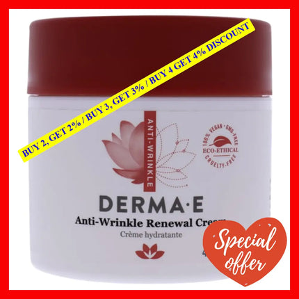 Anti-Wrinkle Renewal Cream By Derma-E For Unisex - 4 Oz