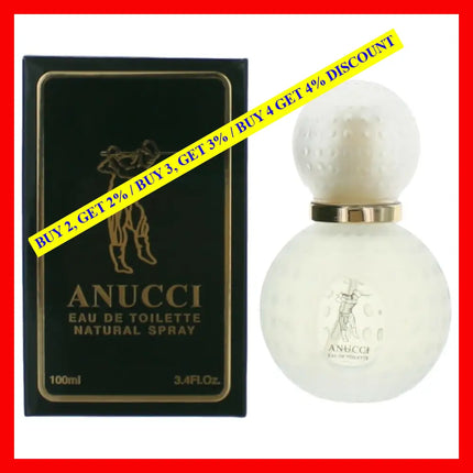 Anucci By 3.4 Oz Eau De Toilette Spray For Men