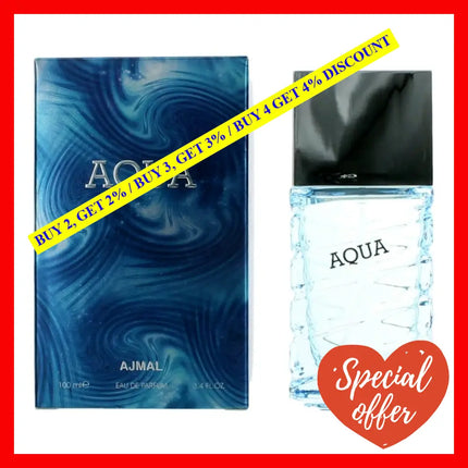 Aqua By Ajmal 3.4 Oz Eau De Parfum Spray For Men