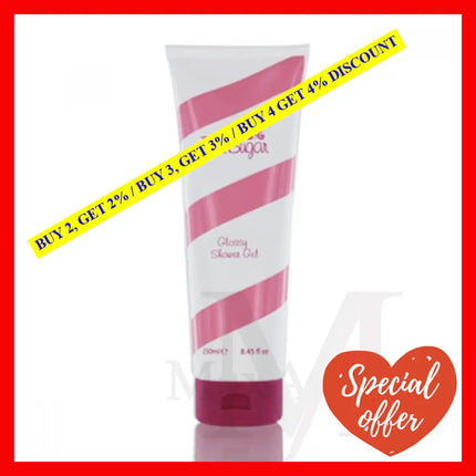 Aquolina Pink Sugar Shower Gel Glossy 8.4 Oz 250 Ml