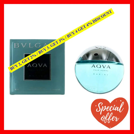 Aqva Marine By Bvlgari 1.7 Oz Eau De Toilette Spray For Men