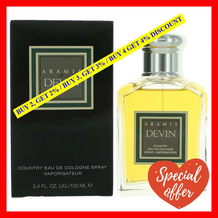 Aramis Devin By 3.4 Oz Country Eau De Cologne Spray For Men