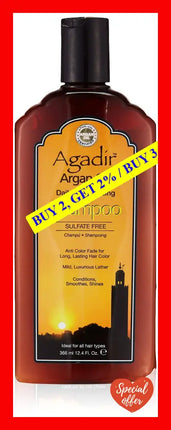 Argan Oil Daily Moisturizing Shampoo By Agadir For Unisex - 12.4 Oz