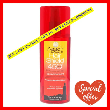 Argan Oil Hair Shield 450 Plus By Agadir For Unisex - 6.7 Oz Spray