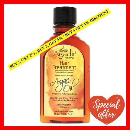 Argan Oil Hair Treatment By Agadir For Unisex - 2.25 Oz