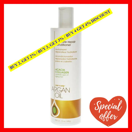 Argan Oil Moisture Repair Conditioner By One N Only For Unisex - 12 Oz