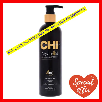 Argan Oil Plus Moringa Blend Shampoo By Chi For Unisex - 11.5 Oz