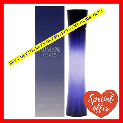 Armani Code By Giorgio For Women - 2.5 Oz Edp Spray