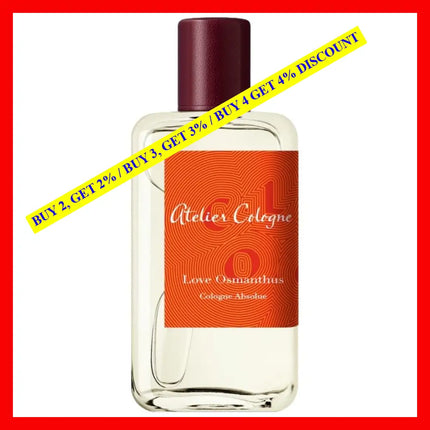 Atelier Cologne Love Osmanthus Pure Parfum Unisex 3.4 Oz / 100 Ml