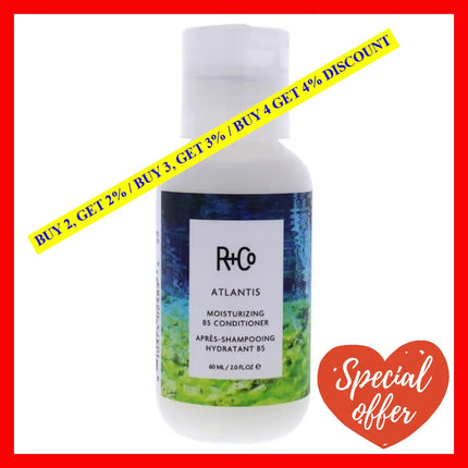 Atlantis Moisturizing B5 Conditioner By R+Co For Unisex - 2.0 Oz