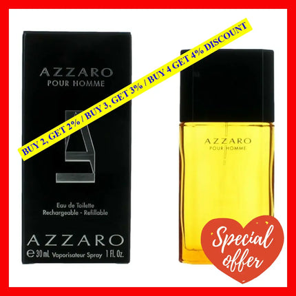 Azzaro By 1 Oz Eau De Toilette Spray For Men