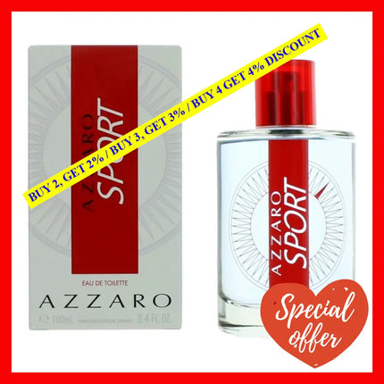 Azzaro Sport By 3.4 Oz Eau De Toilette Spray For Men