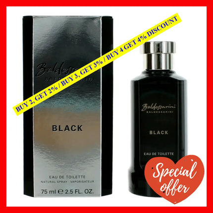 Baldessarini Black By 2.5 Oz Eau De Toilette Spray For Men