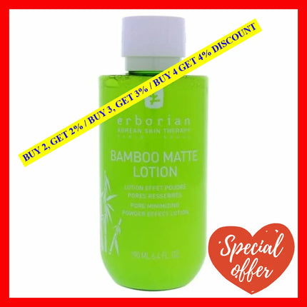 Bamboo Matte Lotion By Erborian For Unisex - 6.4 Oz Treatment