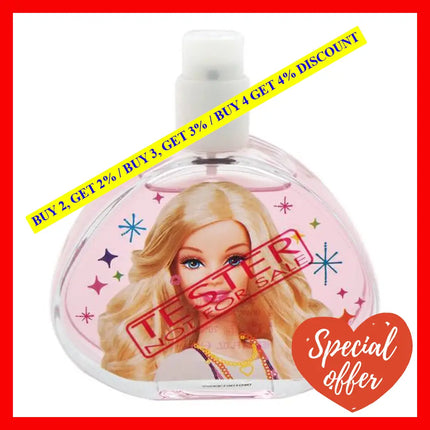 Barbie By Mattel For Kids - 3.4 Oz Edt Spray (Tester)