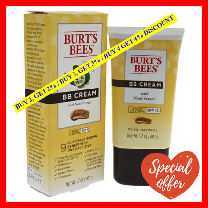 Bb Cream Spf 15 - Medium By Burts Bees For Women 1.7 Oz Makeup