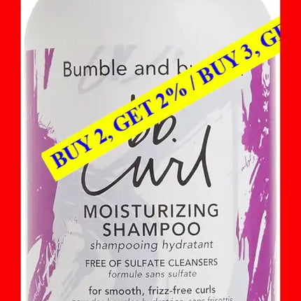 Bb Curl Moisturizing Shampoo By Bumble And For Unisex - 8.5 Oz