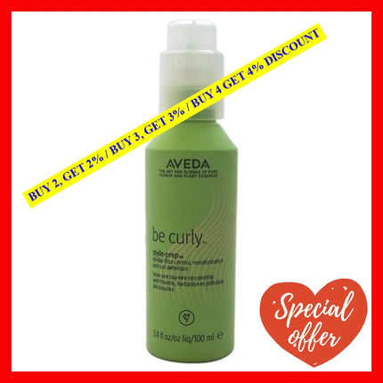 Be Curly Style-Prep By Aveda For Unisex - 3.4 Oz Treatment