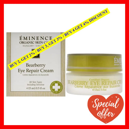 Bearberry Eye Repair Cream By Eminence For Unisex - 0.5 Oz