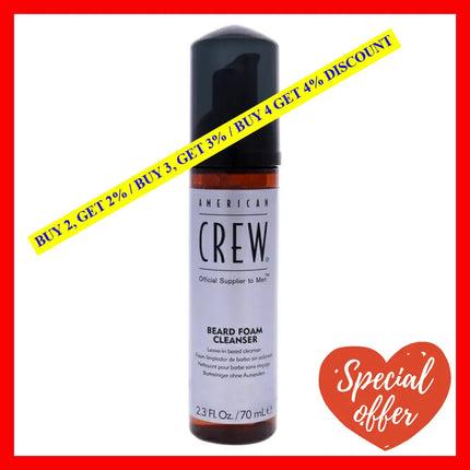 Beard Foam Cleanser By American Crew For Men - 2.3 Oz