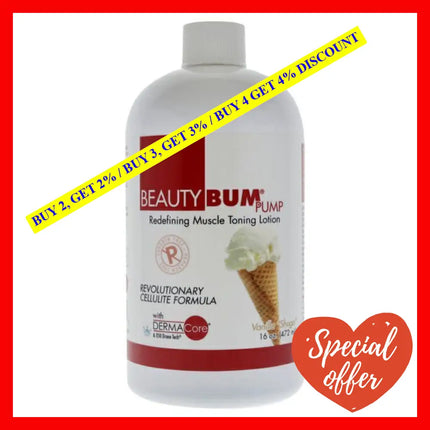 Beautybum Pump Redefining Muscle Toning Lotion - Vanilla Shuga By Beautyfit For Women 16 Oz