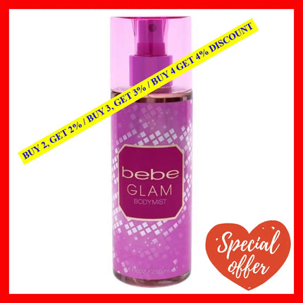 Bebe Glam By For Women - 8.4 Oz Body Mist