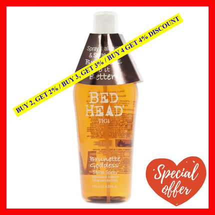 Bed Head Brunette Goddess Shine Spray By Tigi For Unisex - 4.23 Oz