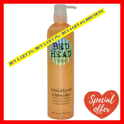 Bed Head Moisture Maniac Shampoo By Tigi For Unisex - 13.5 Oz