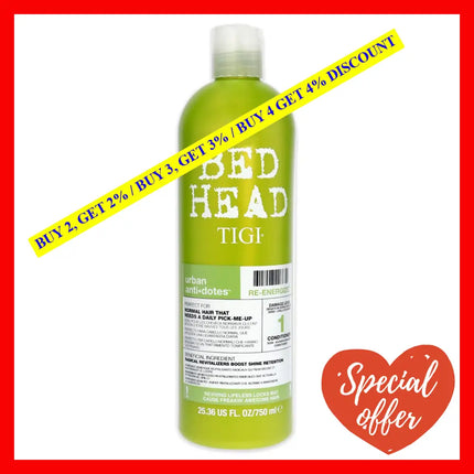 Bed Head Urban Antidotes Re-Energize Conditioner By Tigi For Unisex - 25.36 Oz