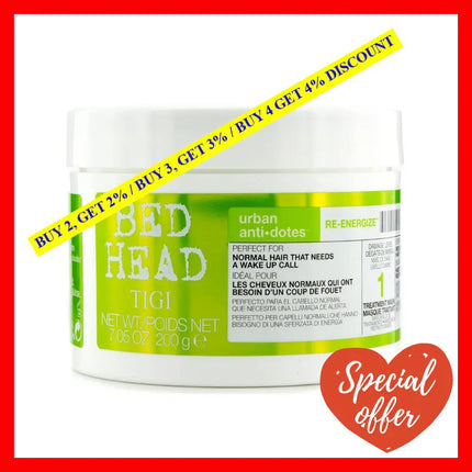 Bed Head Urban Antidotes Re-Energize Treatment Mask By Tigi For Unisex - 7.05 Oz