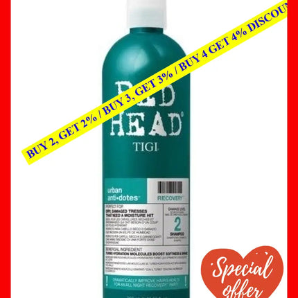 Bed Head Urban Antidotes Recovery Shampoo By Tigi For Unisex - 25.36 Oz