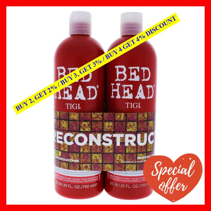 Bed Head Urban Antidotes Resurrection Kit By Tigi For Unisex - 2 Pc 25.36 Oz Shampoo Conditioner