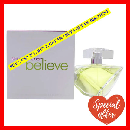 Believe By Britney Spears For Women - 3.3 Oz Edp Spray