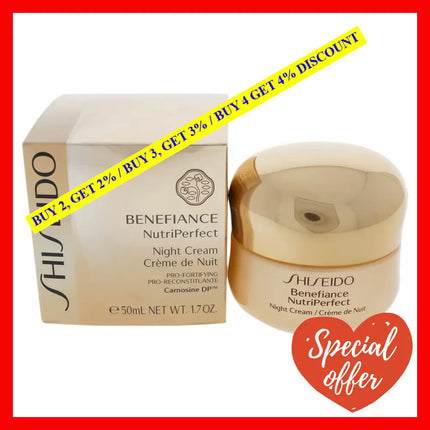 Benefiance Nutriperfect Night Cream By Shiseido For Unisex - 1.7 Oz