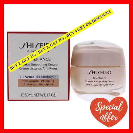 Benefiance Wrinkle Smoothing Cream By Shiseido For Unisex - 1.7 Oz