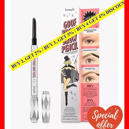 Benefit Goof Proof Eyebrow Pencil # Medium 0.34 Gms - 602004071255