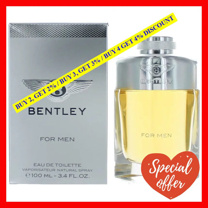 Bentley By 3.4 Oz Eau De Toilette Spray For Men