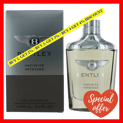 Bentley Infinite Intense By 3.4 Oz Eau De Parfum Spray For Men